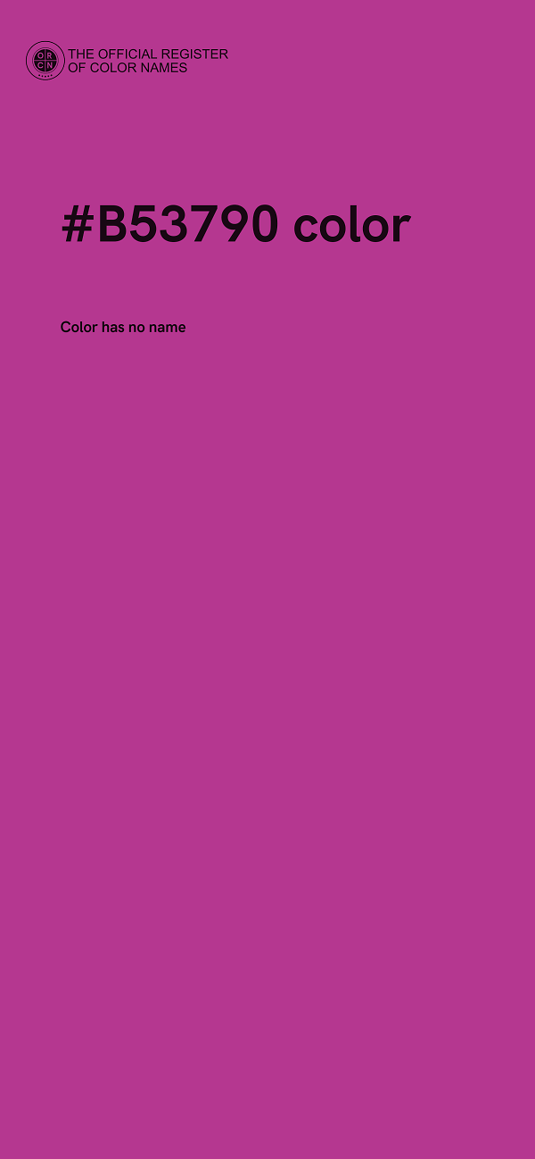 #B53790 color image