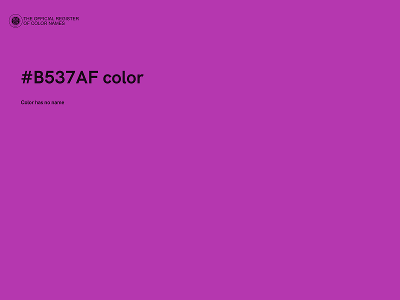 #B537AF color image
