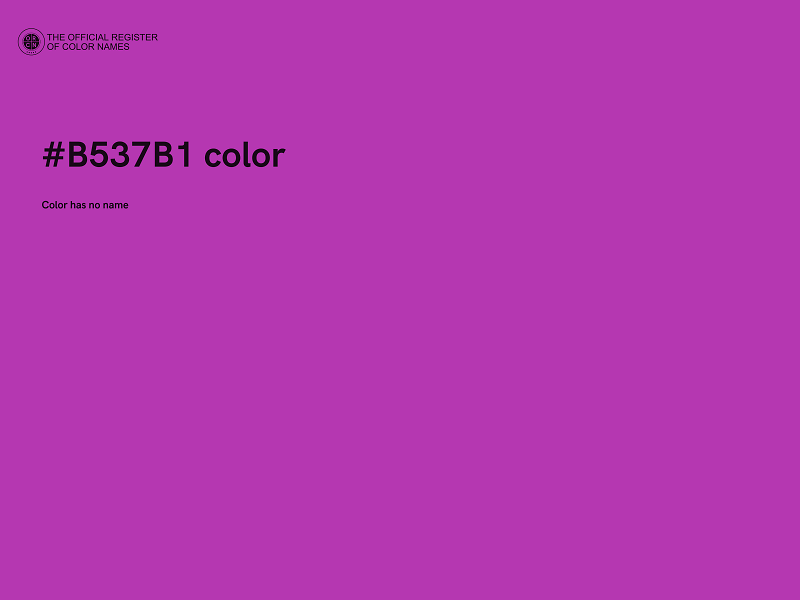 #B537B1 color image