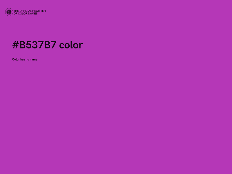 #B537B7 color image