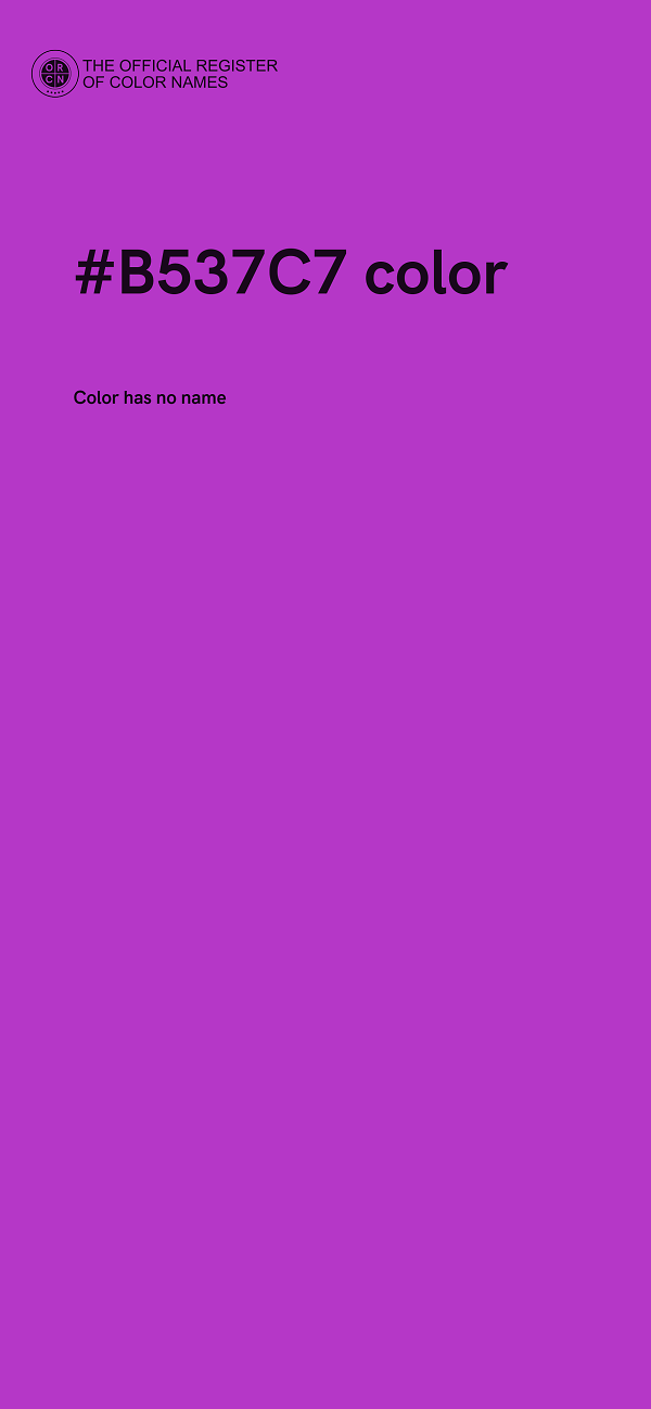 #B537C7 color image