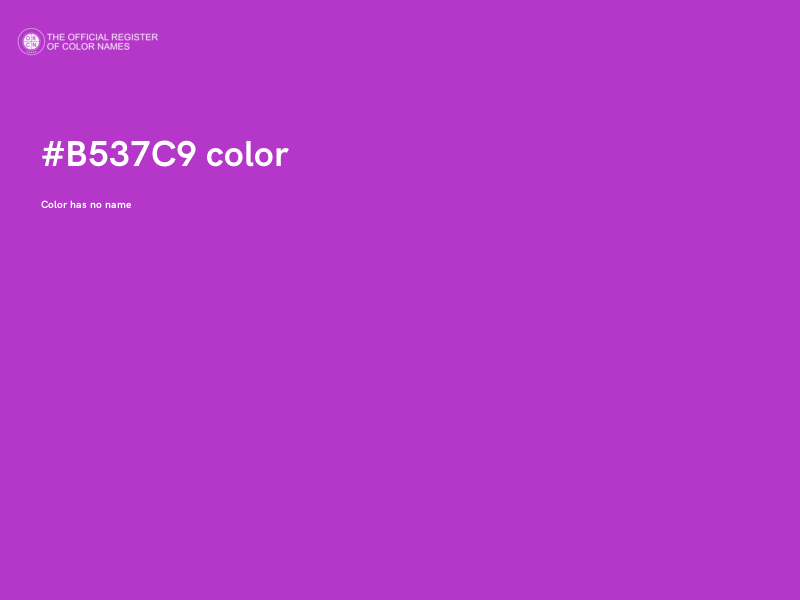 #B537C9 color image
