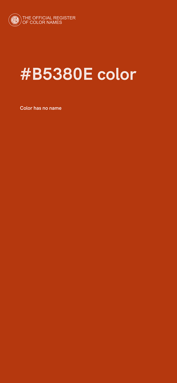 #B5380E color image