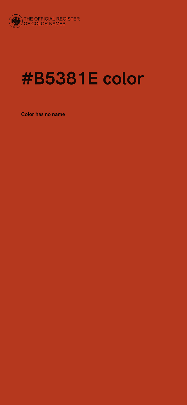 #B5381E color image