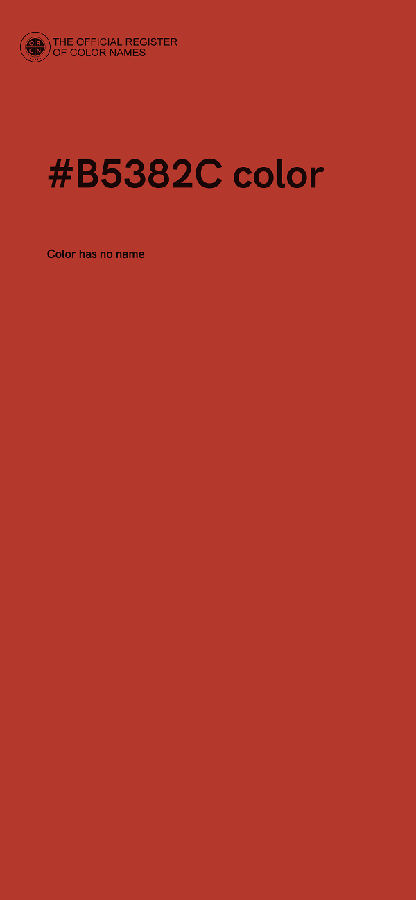 #B5382C color image
