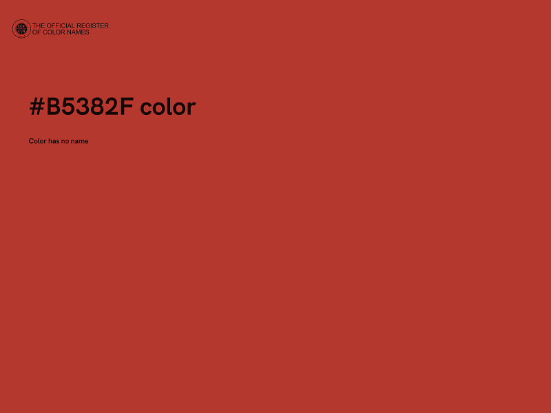 #B5382F color image