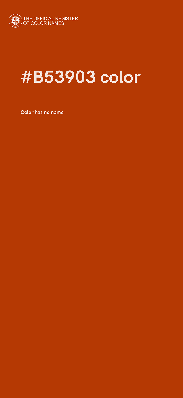 #B53903 color image