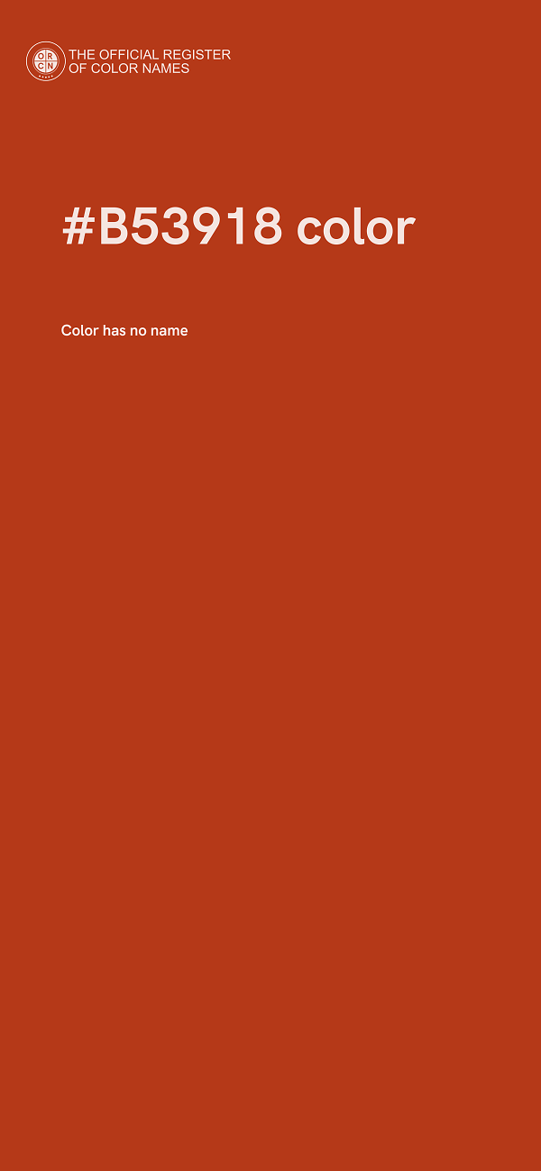 #B53918 color image