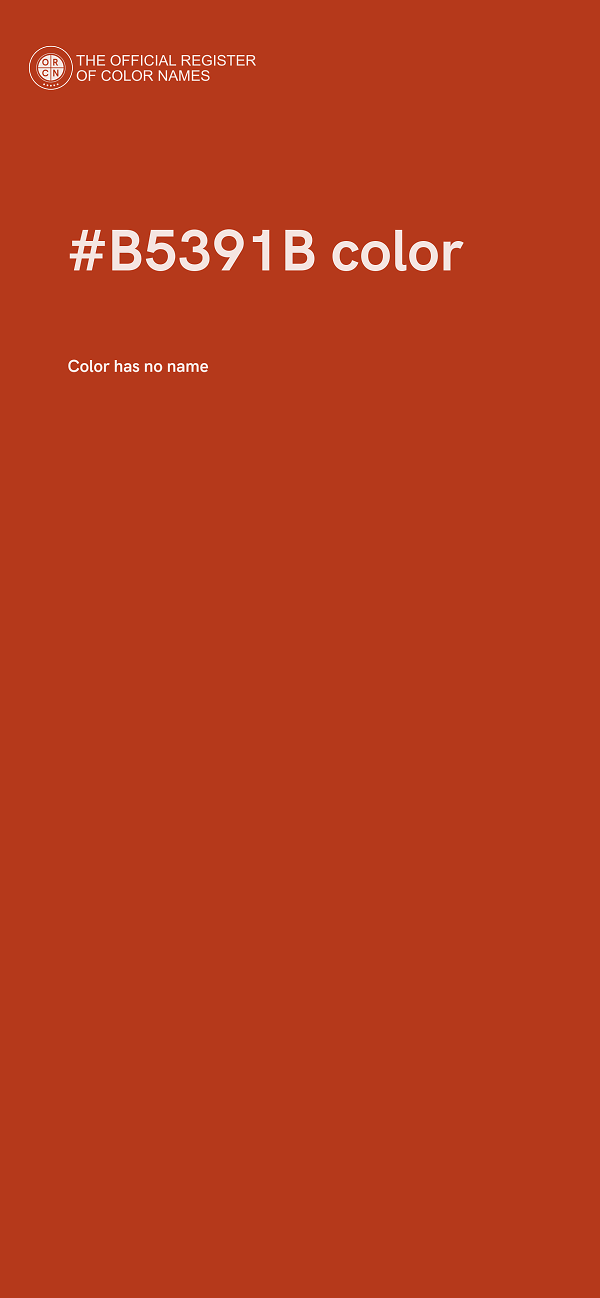 #B5391B color image