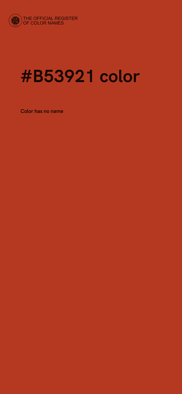 #B53921 color image