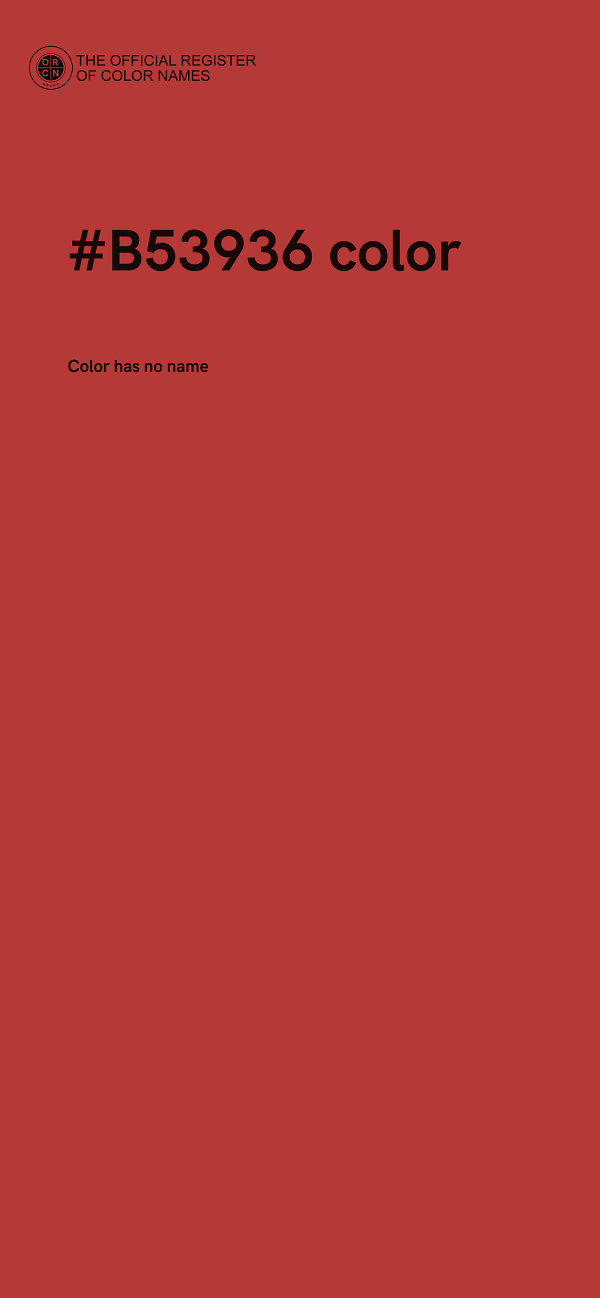 #B53936 color image