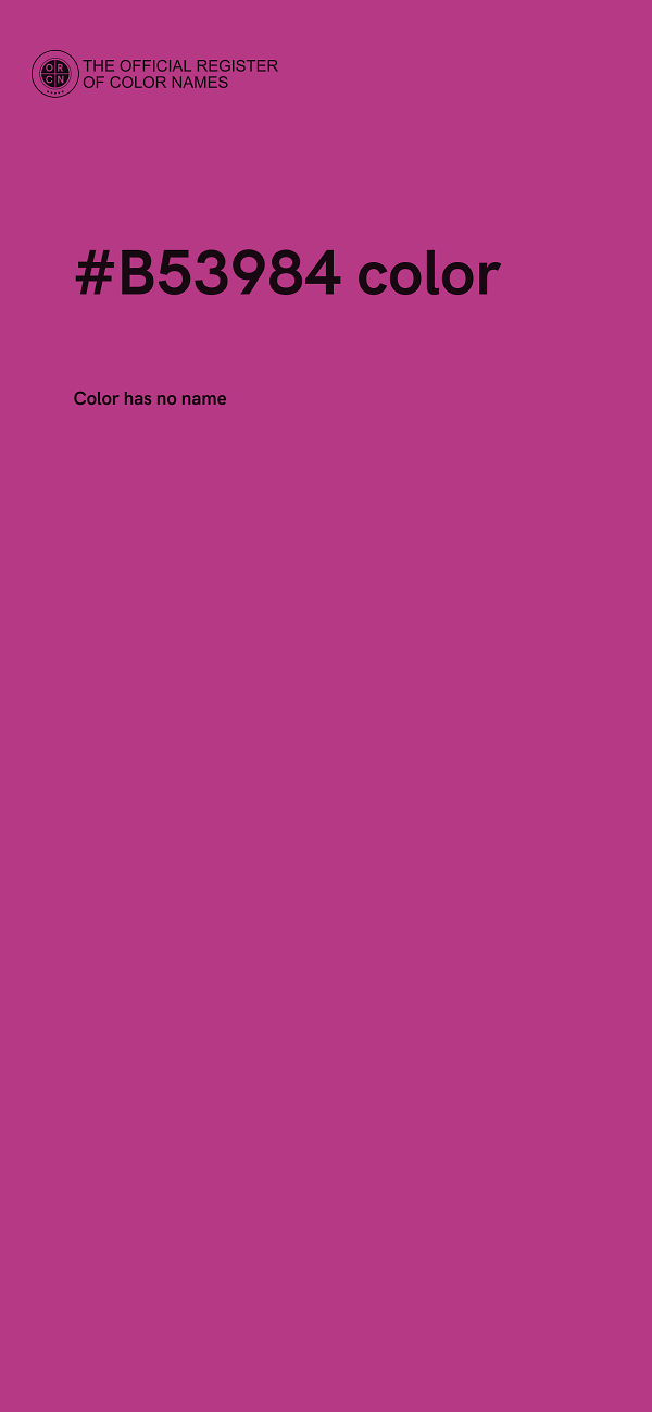 #B53984 color image