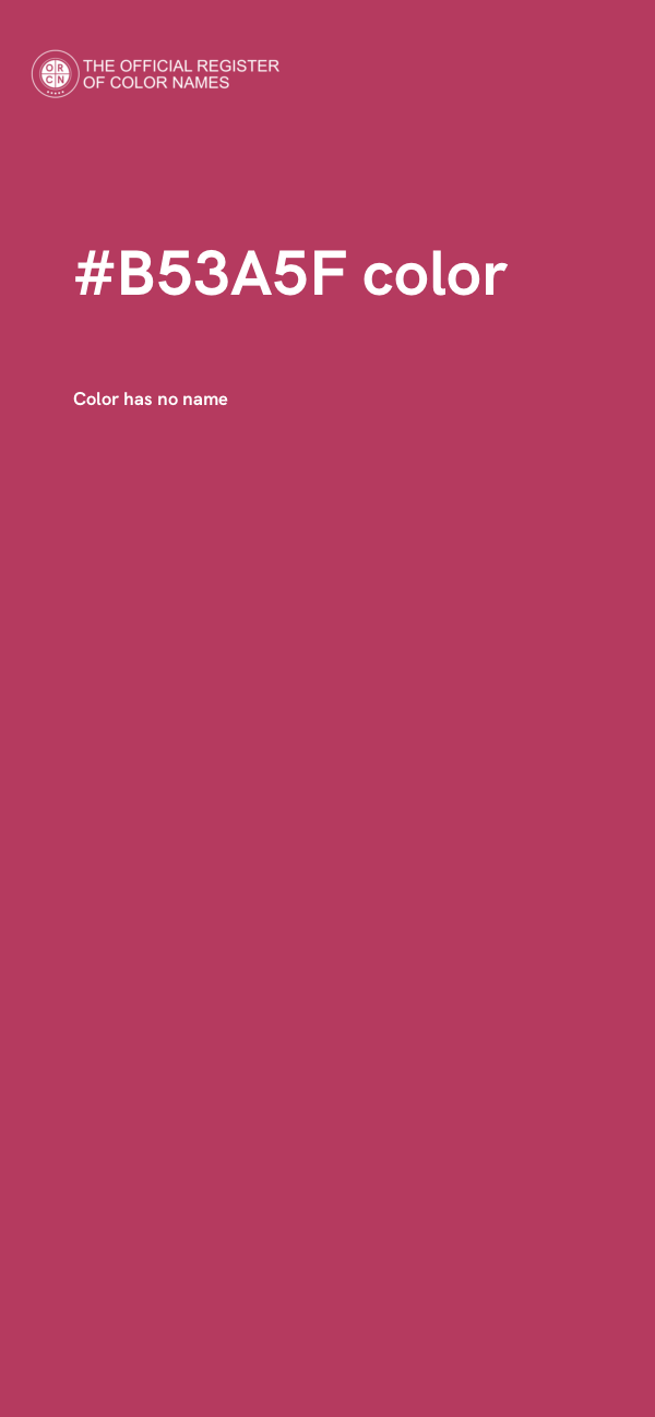 #B53A5F color image