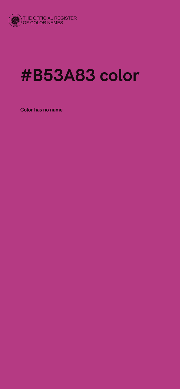 #B53A83 color image