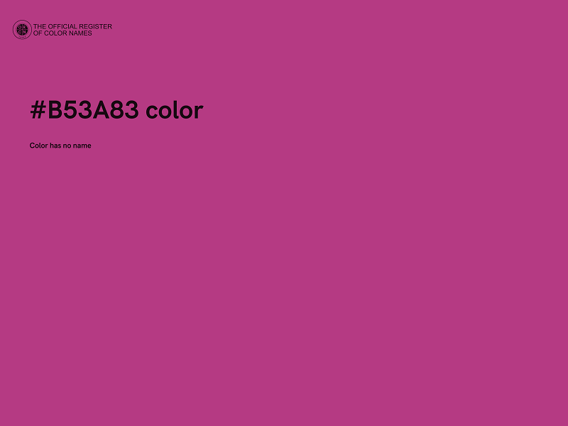 #B53A83 color image