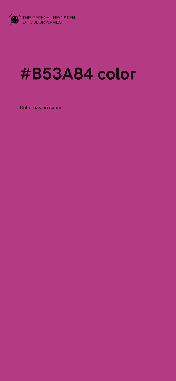 #B53A84 color image
