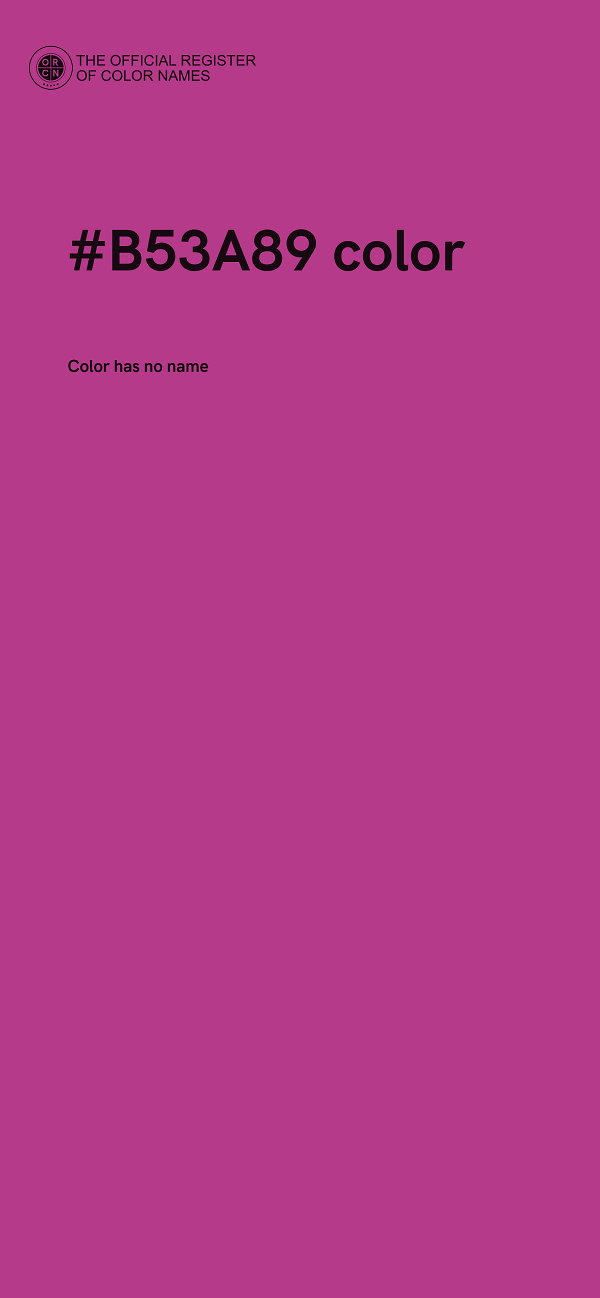 #B53A89 color image
