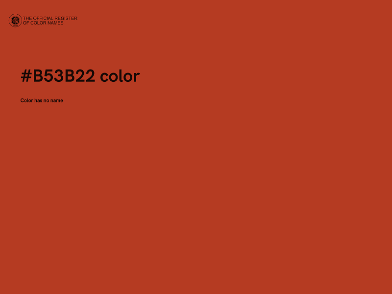 #B53B22 color image