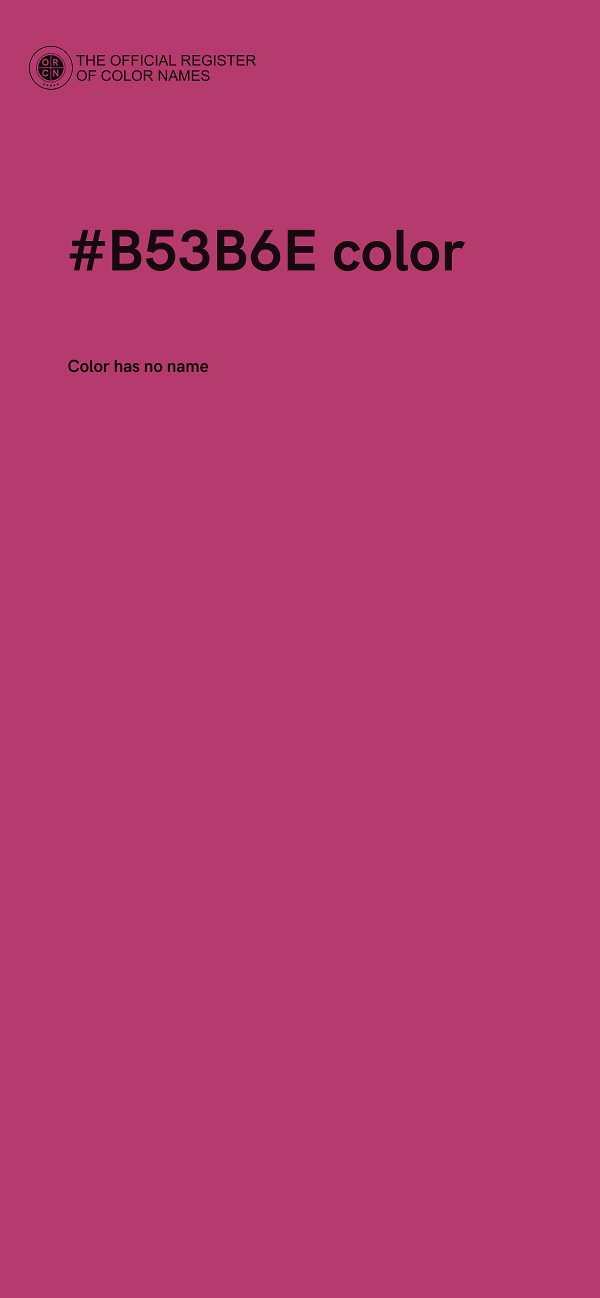 #B53B6E color image