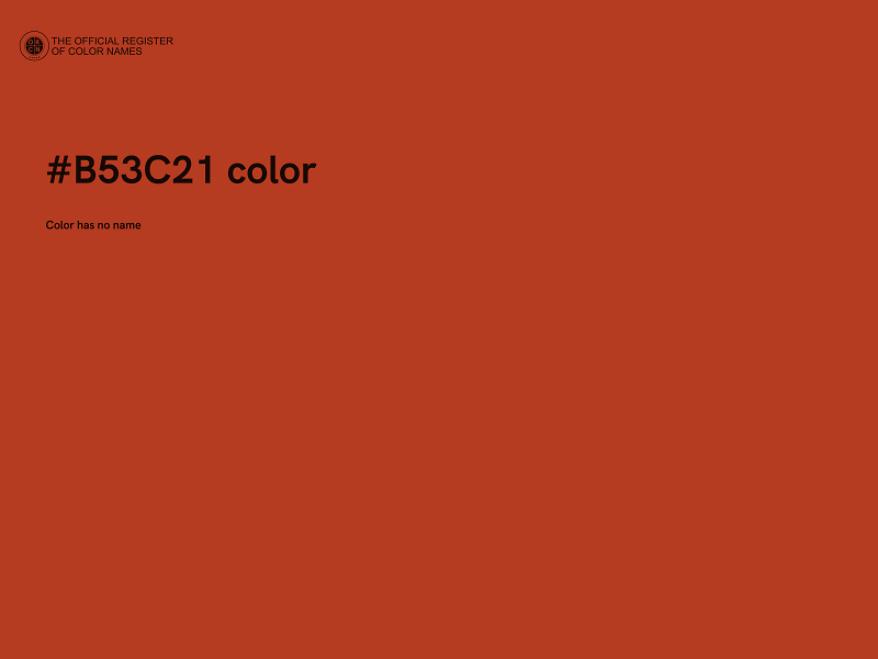 #B53C21 color image