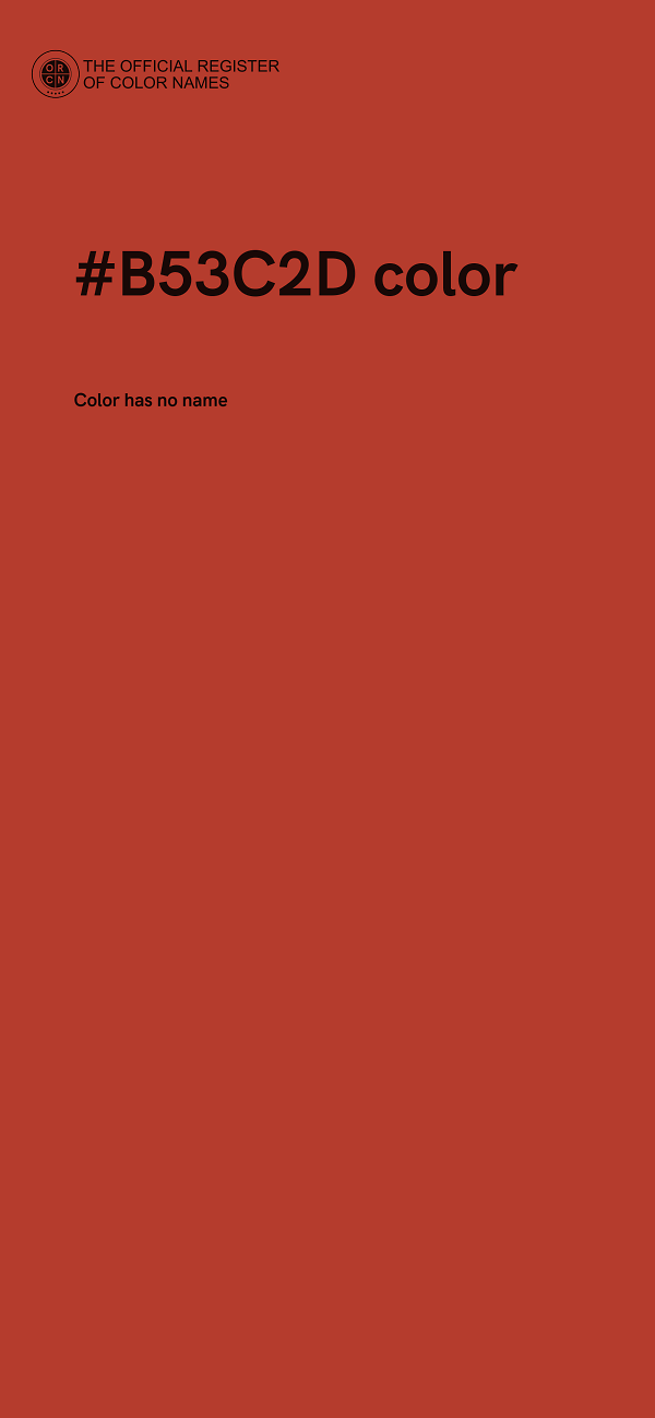 #B53C2D color image