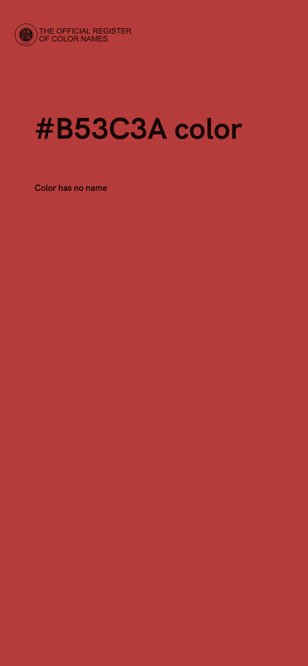 #B53C3A color image