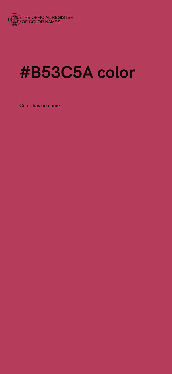 #B53C5A color image