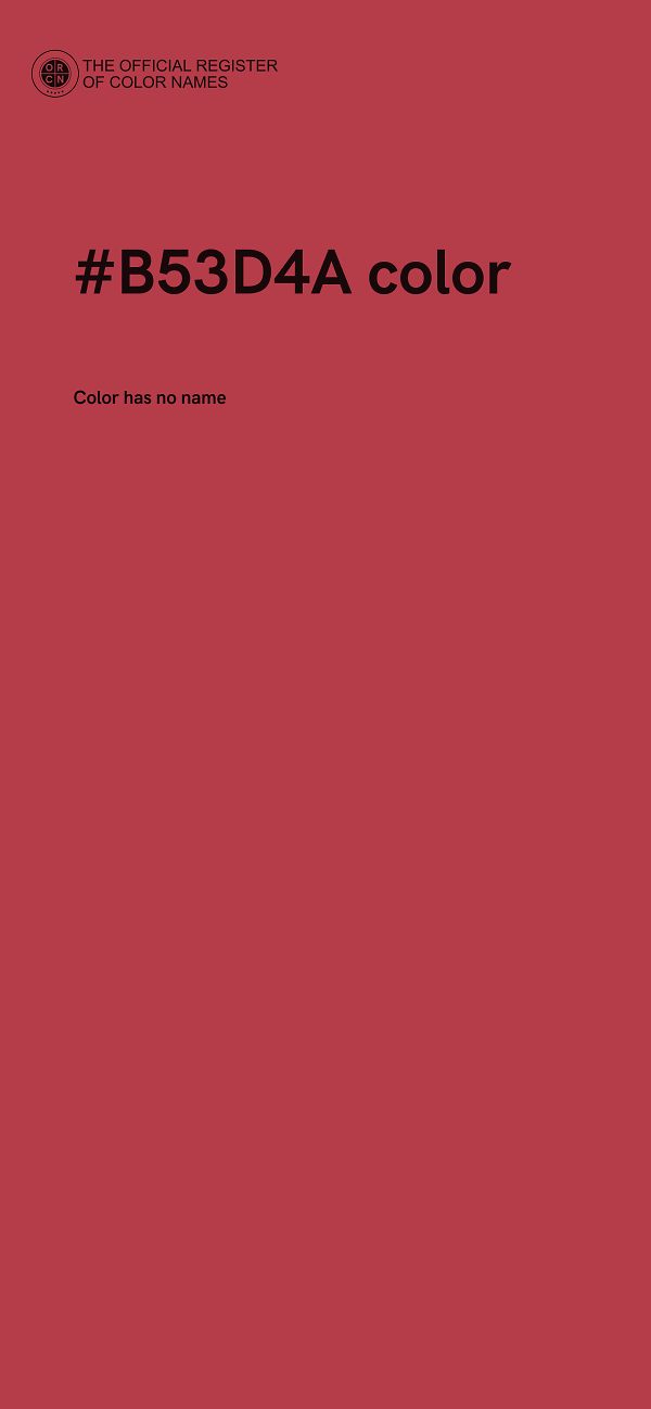 #B53D4A color image