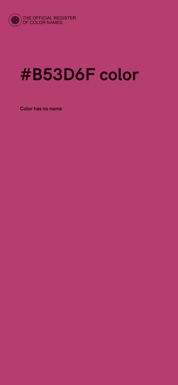 #B53D6F color image