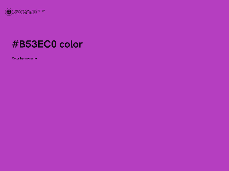 #B53EC0 color image