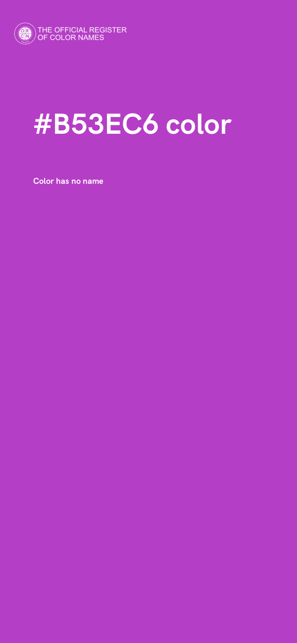 #B53EC6 color image