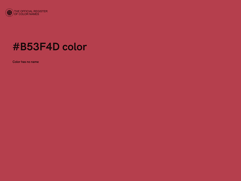 #B53F4D color image