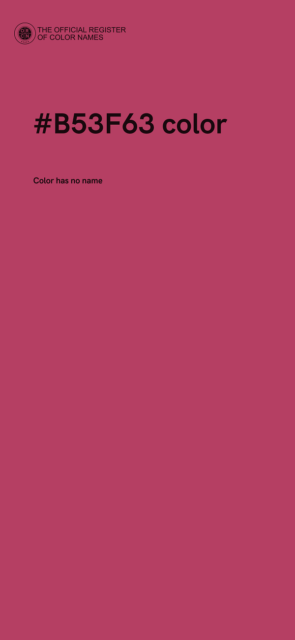 #B53F63 color image
