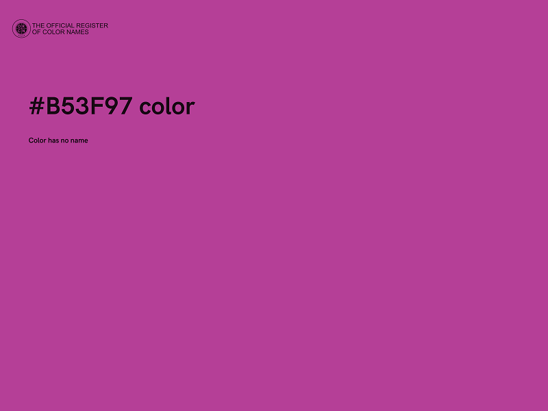 #B53F97 color image