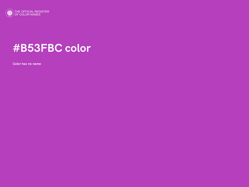 #B53FBC color image