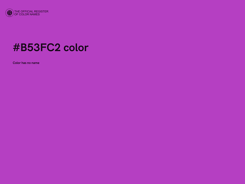 #B53FC2 color image