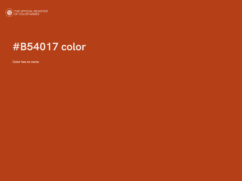 #B54017 color image