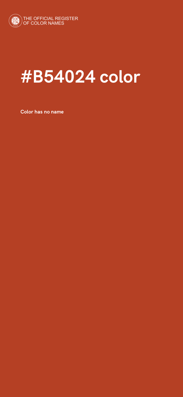 #B54024 color image