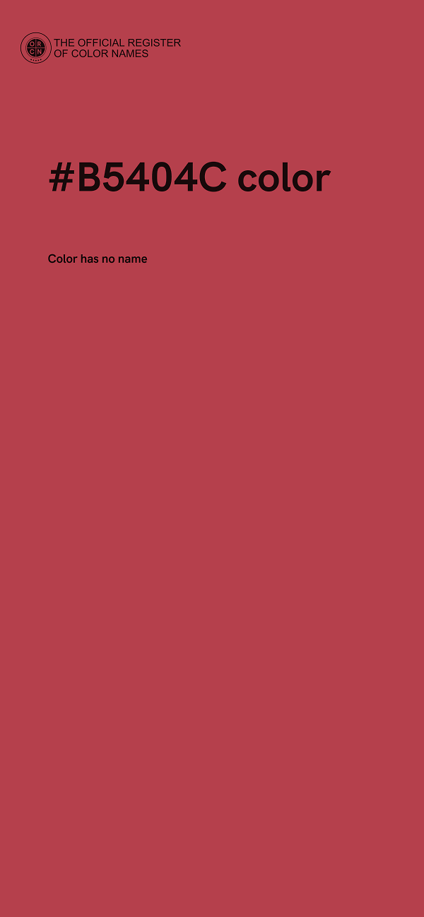 #B5404C color image