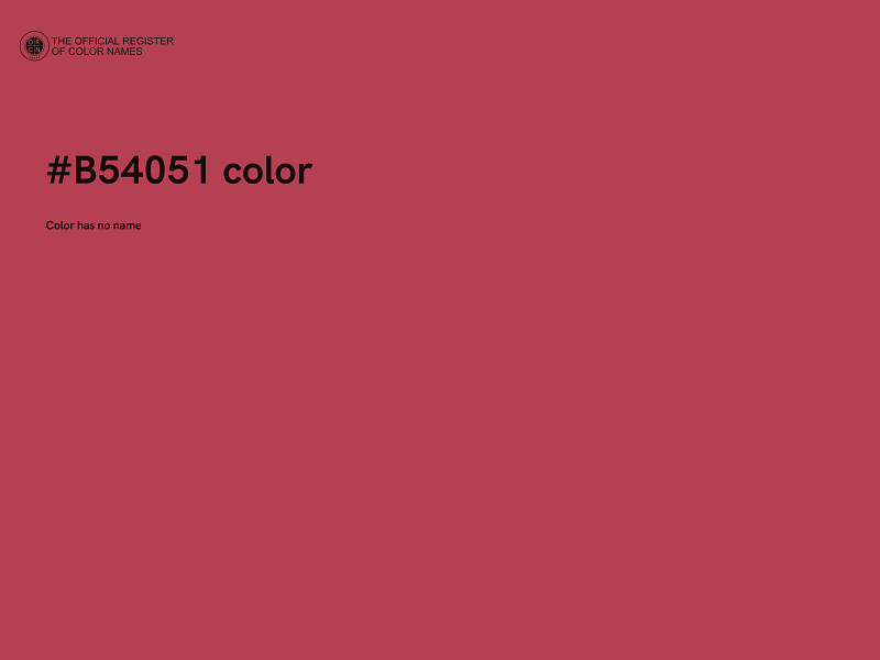 #B54051 color image
