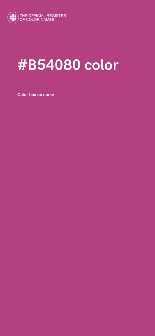 #B54080 color image