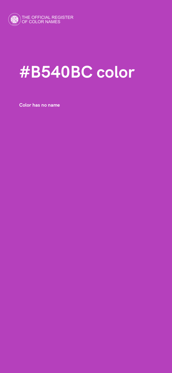#B540BC color image