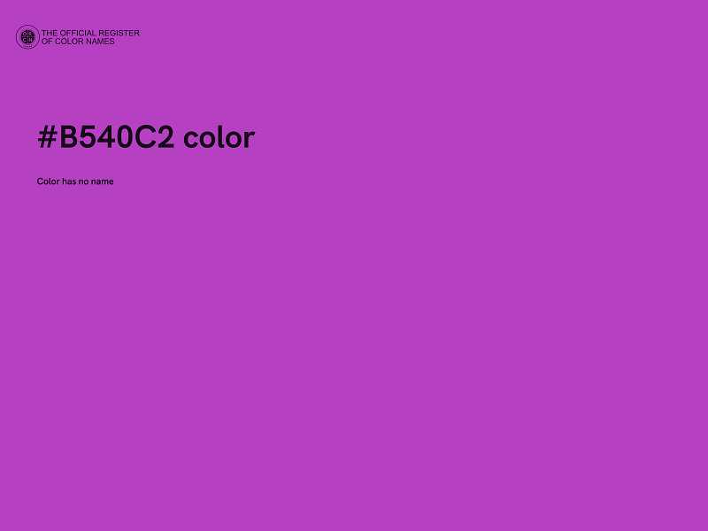 #B540C2 color image