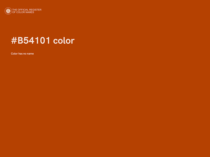 #B54101 color image