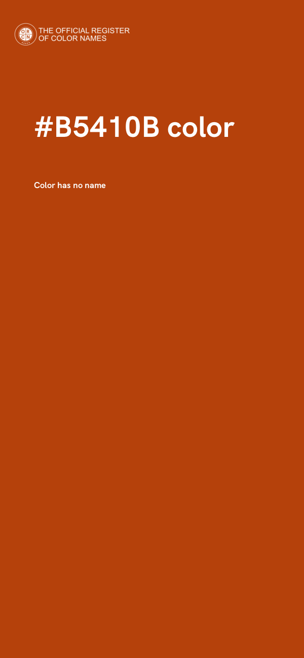 #B5410B color image