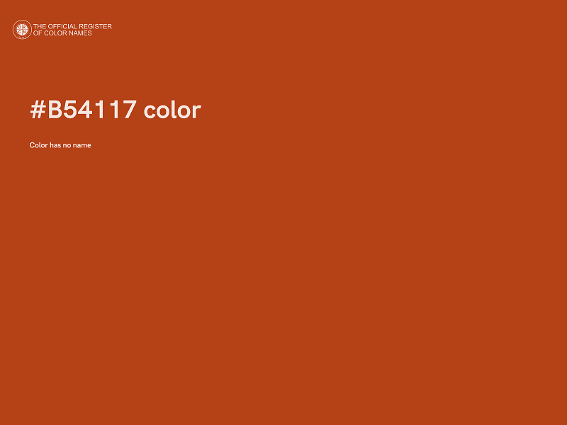 #B54117 color image