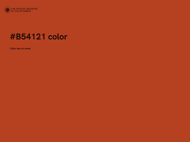 #B54121 color image