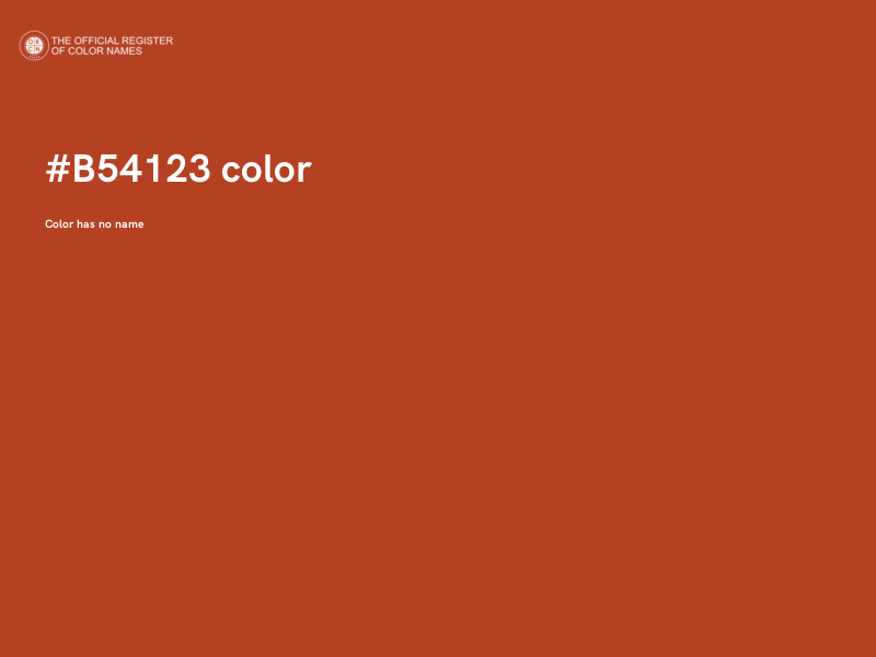 #B54123 color image