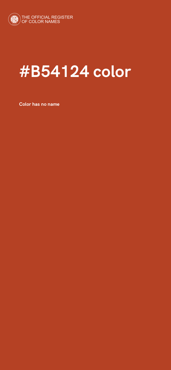 #B54124 color image