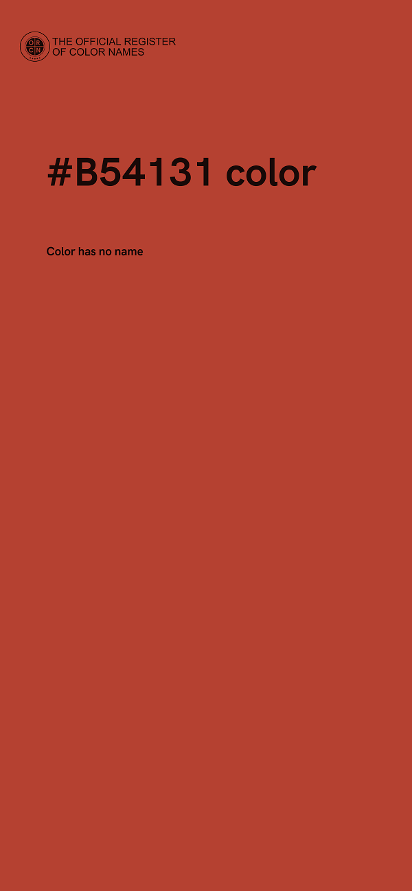 #B54131 color image